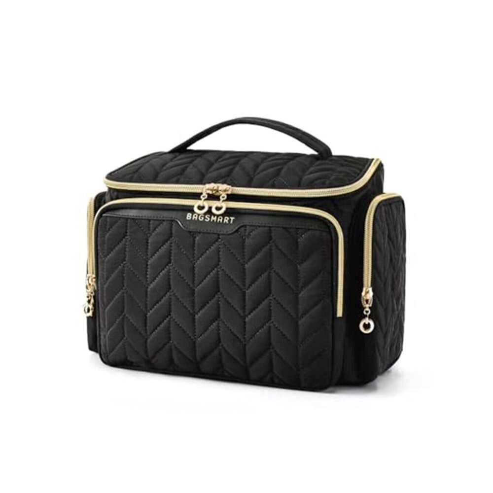 Travel Toiletry Bag, Large Wide-open Travel Bag for Toiletries, Makeup Cosmetic